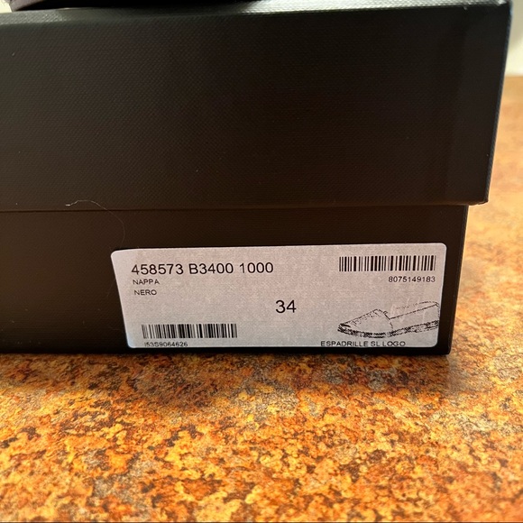 YSL SAINT LAURENT MONOGRAM LAMB SKIN ESPADRILLES - Picture 6 of 8